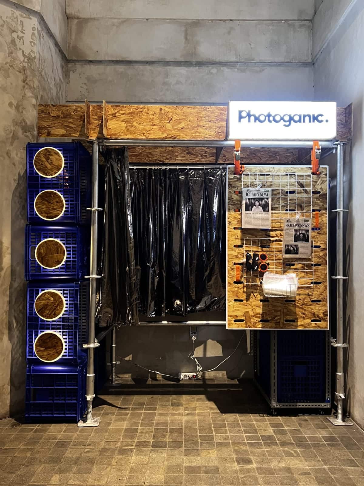 Photoganic booth at LCC Kemang, its fixed indoor venue